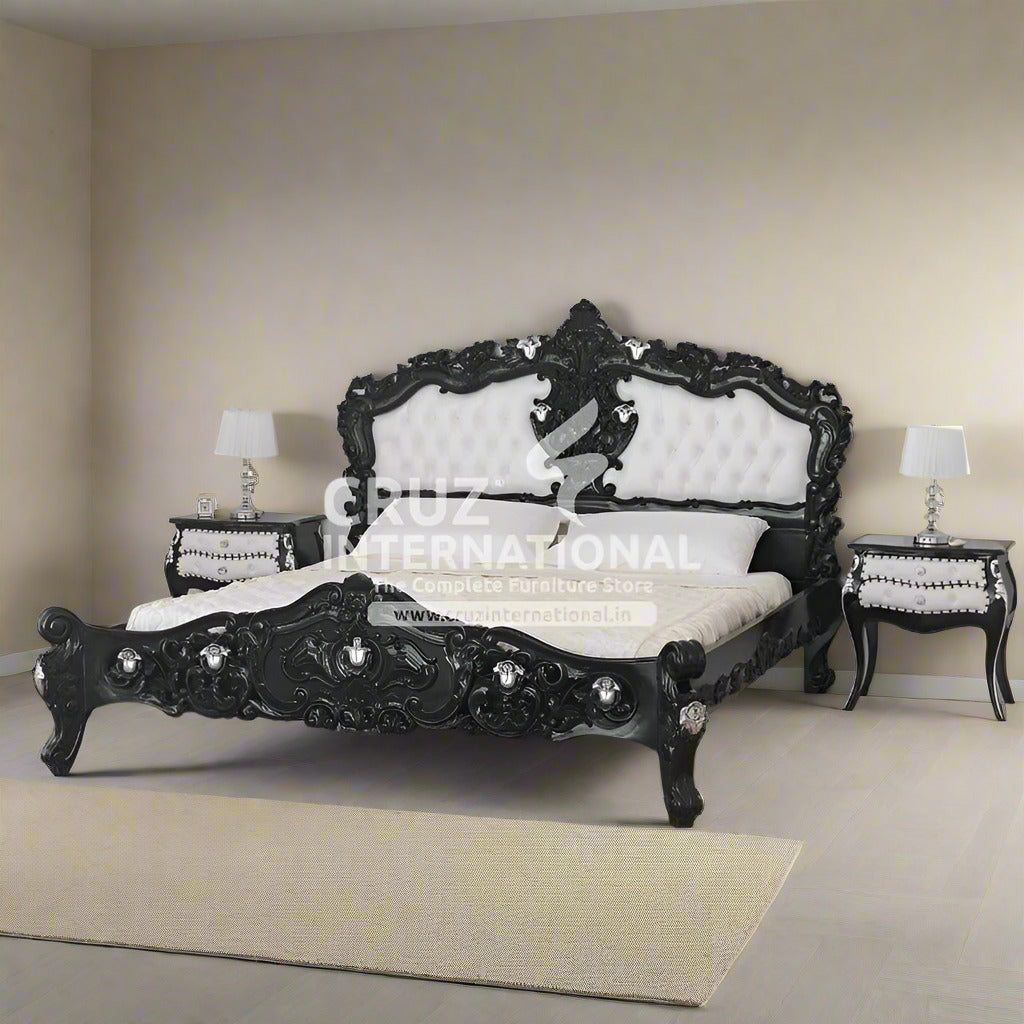 Maharaja Gabriel Carving Bed CRUZ INTERNATIONAL